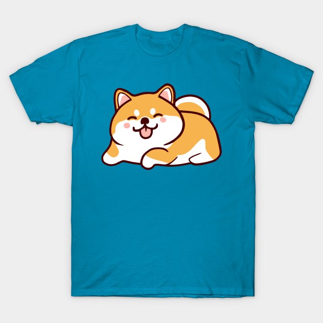 Happy Chonk Shibe T-Shirt by GAz